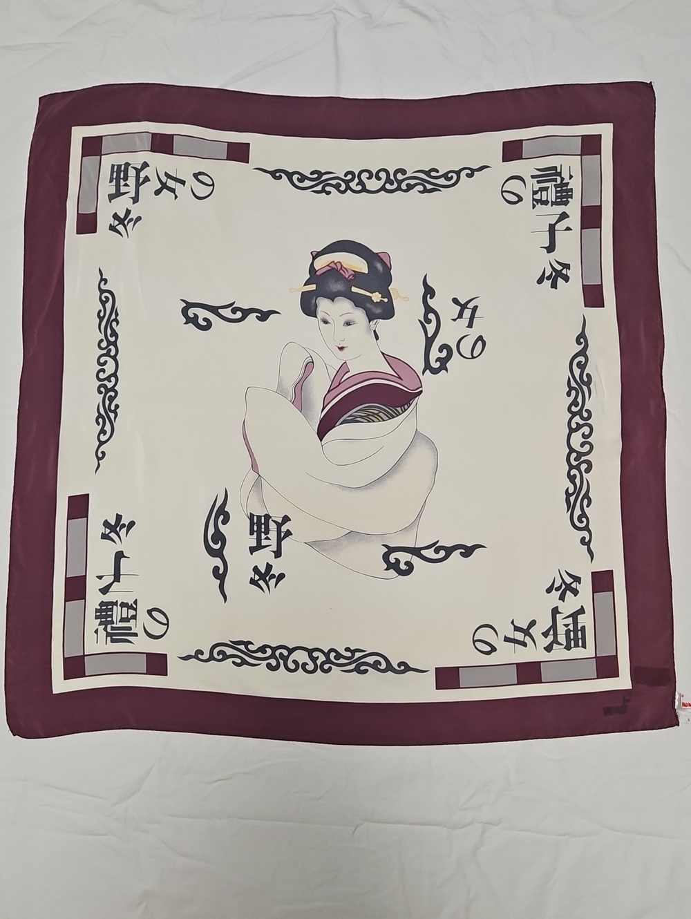 Vintage Mondi Geisha Silk Scarf